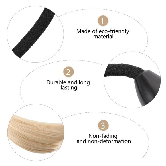 6pcs Elastic Hair Ties Set for Ponytails Hair Scrunchies Flexible Durable main image 4